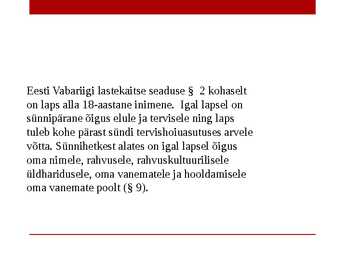 Laste areng #27