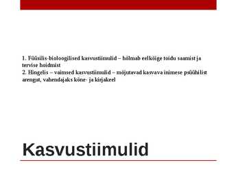 Laste areng #29