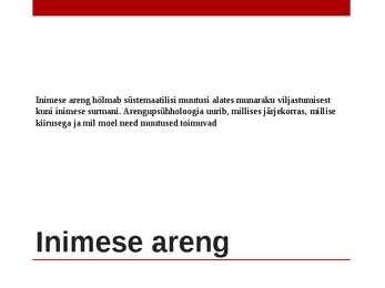 Laste areng #8