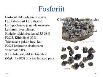 Fosforiidi kaevandamise võimalused ja ohud #2