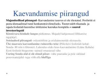 Fosforiidi kaevandamise võimalused ja ohud #10