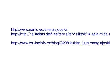 Energiajookide tarbimine Lüganuse Keskkoolis #3
