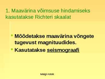 Maavärinad #13