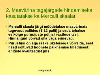 Maavärinad #14