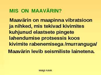 Maavärinad #4