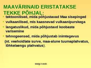 Maavärinad #9