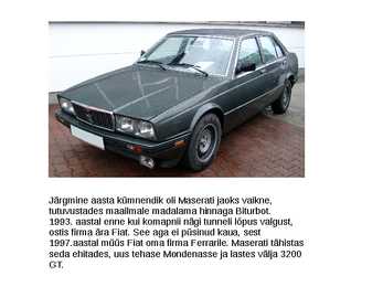 Maserati ajaloo kohta #12