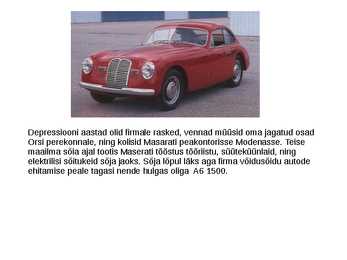 Maserati ajaloo kohta #4