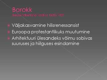 Barokko ja rokokoo #3