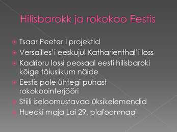Barokko ja rokokoo #27