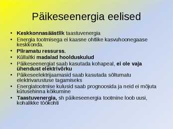 Päikeseenergia #11