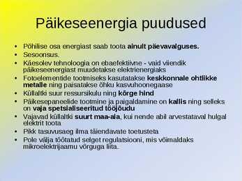Päikeseenergia #12