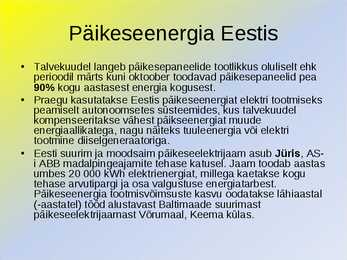 Päikeseenergia #16