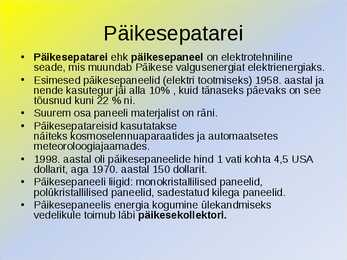 Päikeseenergia #4