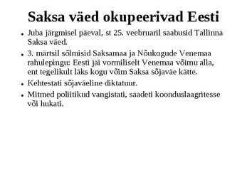Eesti iseseisvumine #18