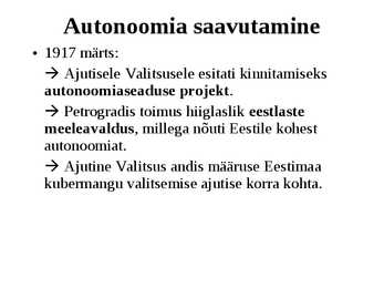 Eesti iseseisvumine #5