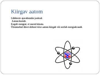 Aatomi kiirgamine #5