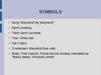 Presentatsioon Marylandist #4