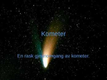 Kometer
