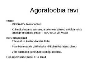 Ärevushäirete ravi #4