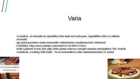 Munandid toiduvalmistamises #5