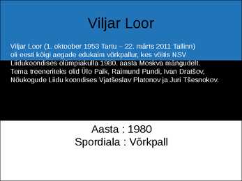 EESTI OLÜMPIAVÕITJAD #13