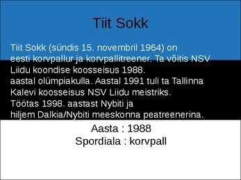 EESTI OLÜMPIAVÕITJAD #16