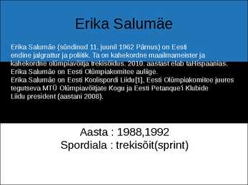 EESTI OLÜMPIAVÕITJAD #17