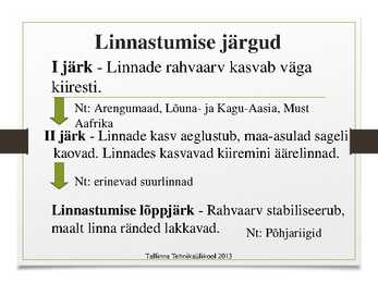 Urbaniseerumine ja sellega kaasnevad keskkonnaprobleemid #3