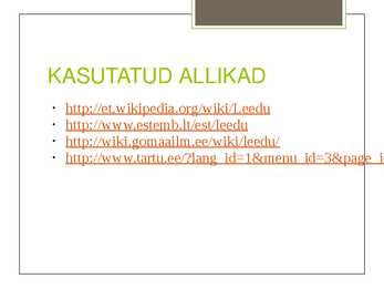 LEEDU KULTUUR #12