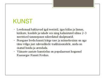 LEEDU KULTUUR #6