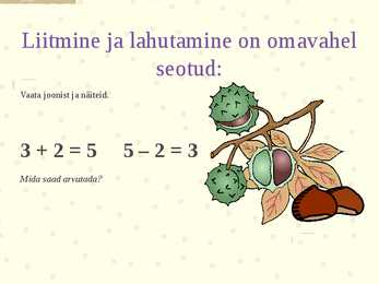 Liitmise ja lahutamise seos #2