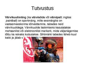 Värvikuulimäng #2