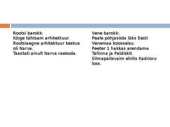 Barokkstiilis arhitektuur Eestis ja Venemaal #3