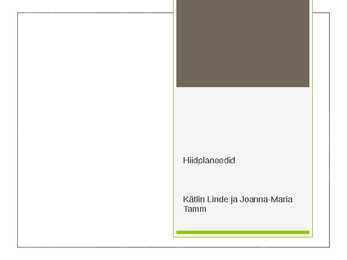 Hiidplaneedid-Powerpoint esitlus