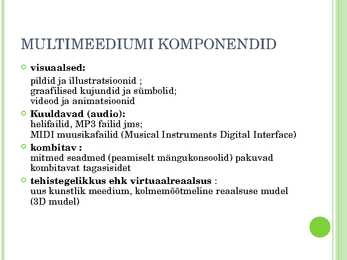 Multimeedia kasutamine õppetöös #4