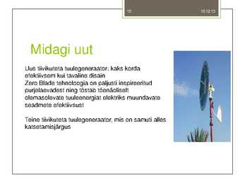 Tuulegeneraatorid #15
