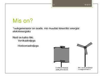 Tuulegeneraatorid #3