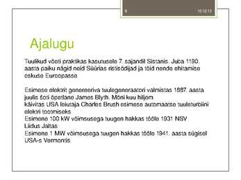 Tuulegeneraatorid #9