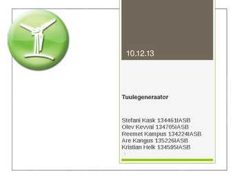 Tuulegeneraatorid