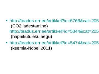 Orgaaniline keemia - Orgaaniline keemia #2