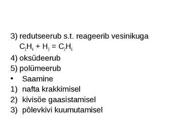 Orgaaniline keemia - Orgaaniline keemia #16