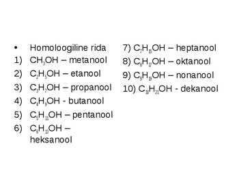 Orgaaniline keemia - Orgaaniline keemia #32