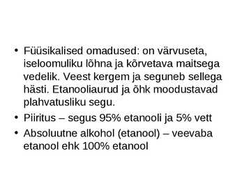 Orgaaniline keemia - Orgaaniline keemia #36