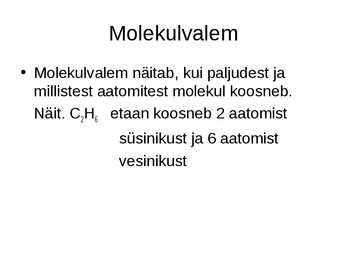 Orgaaniline keemia - Orgaaniline keemia #5