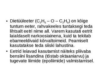 Orgaaniline keemia - Orgaaniline keemia #41