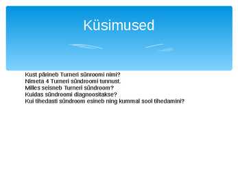 Turneri sündroom #10