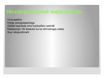 Hollandi majandus #20