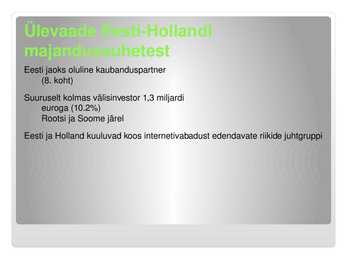 Hollandi majandus #8