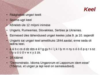 Ungari kultuur #5